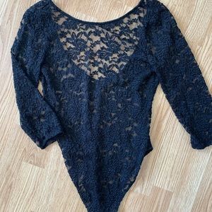 ☁️3/$25☁️Lace High Cute Bodysuit